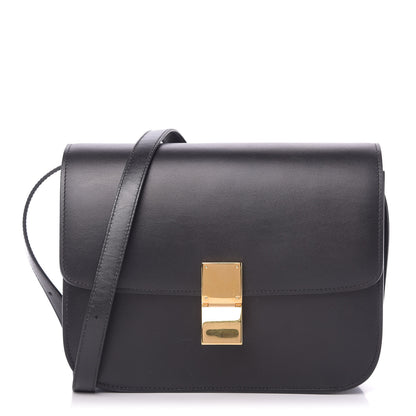 Celine Box Calfskin Medium Classic Box Flap Bag Black 1 of 10