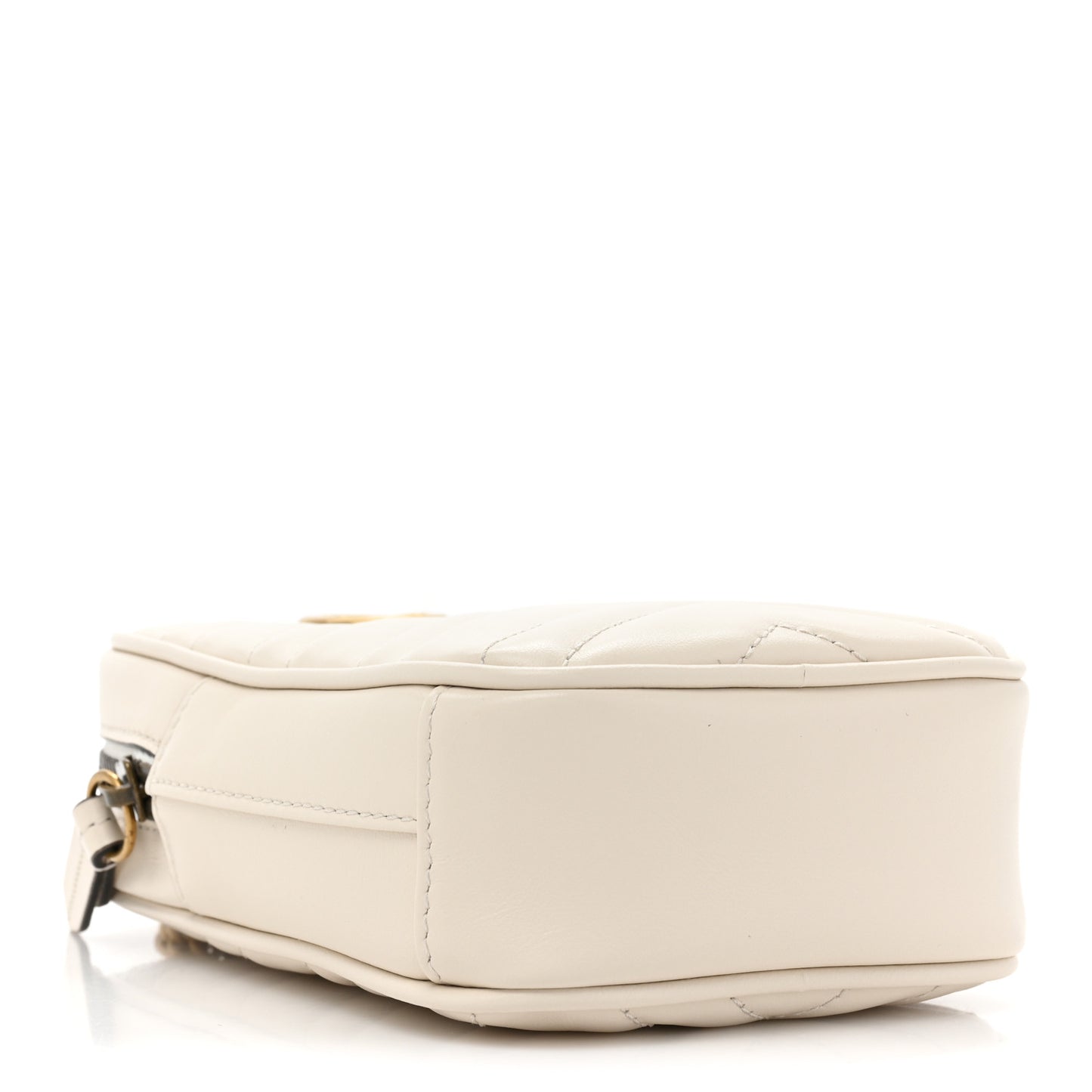 Calfskin Matelasse GG Marmont Mini Bag Coin Purse Mystic White Perfect Pink