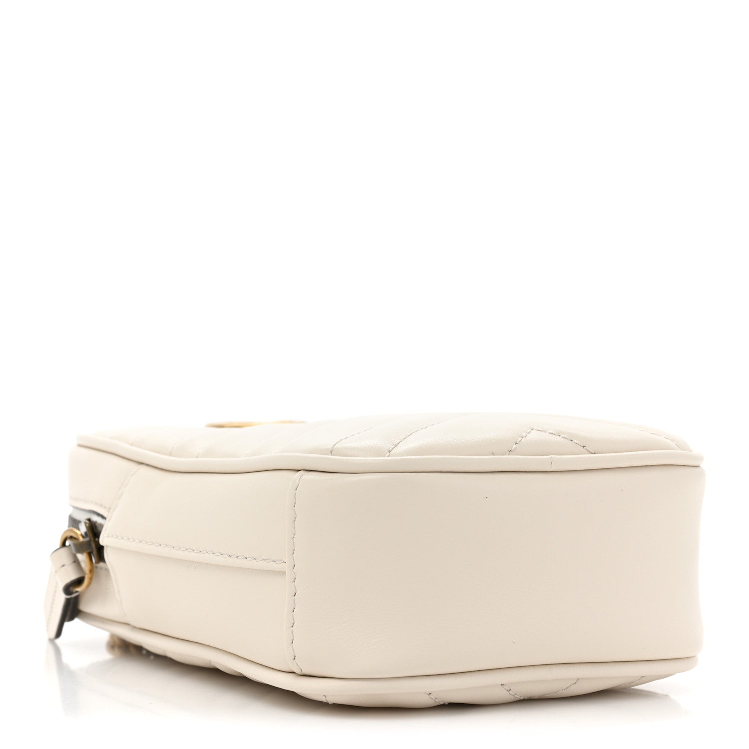 Gucci Calfskin Matelasse GG Marmont Mini Bag Coin Purse Mystic White Perfect Pink 5 of 12