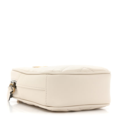 Gucci Calfskin Matelasse GG Marmont Mini Bag Coin Purse Mystic White Perfect Pink 5 of 12