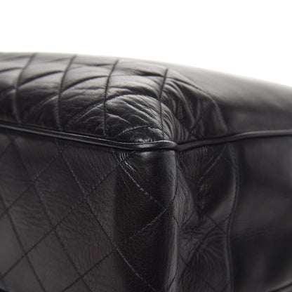 Chanel Lambskin Quilted Large Shoulder Bag Black 9 of 13