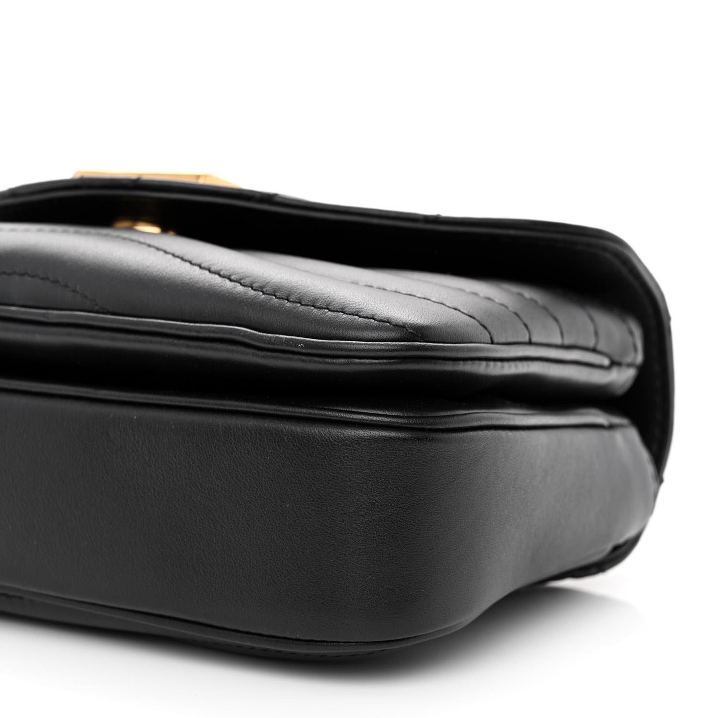 Calfskin LV New Wave Chain Bag Black