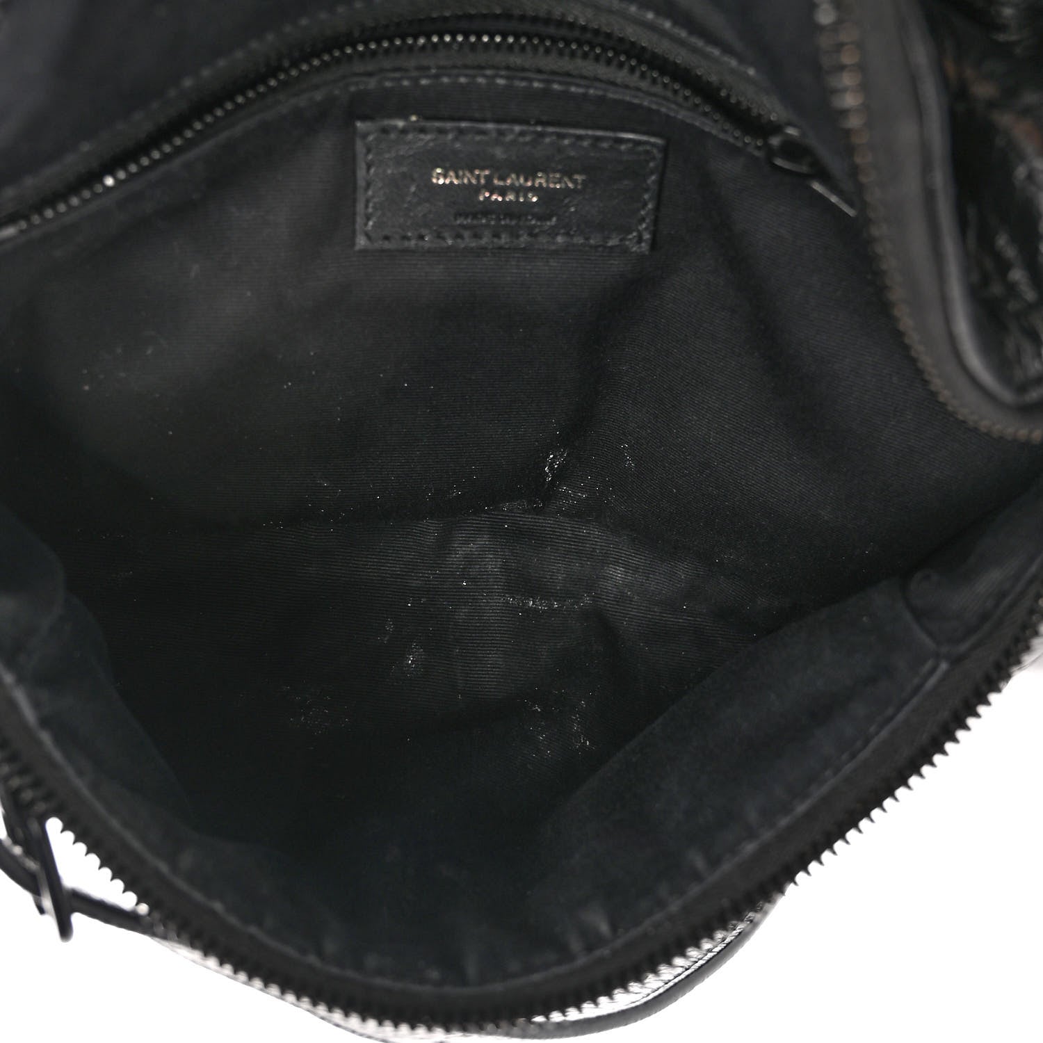 Saint Laurent Crinkled Calfskin Matelasse Monogram Niki Body Bag Black 5 of 12