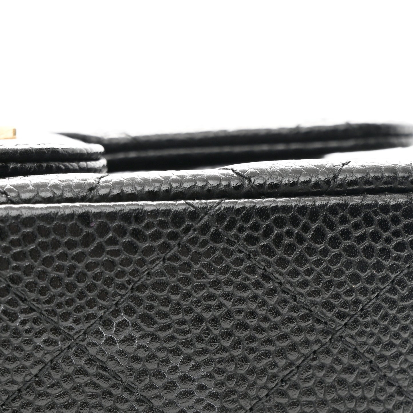 Caviar Quilted Mini Square Flap Black