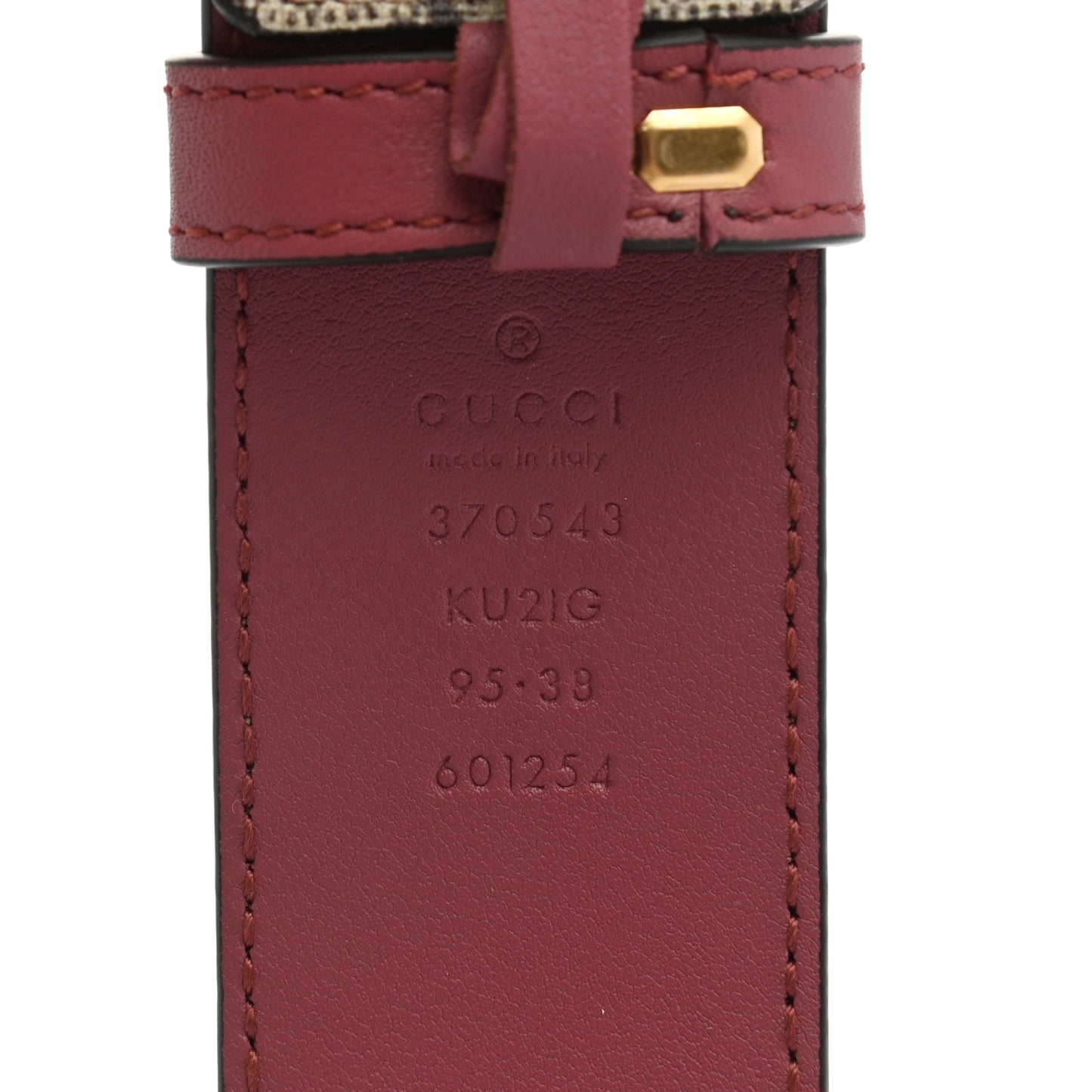 GG Supreme Monogram Blooms Moon Calfskin Interlocking G 37mm Belt 95 38 Beige Ebony Multicolor Dry Rose