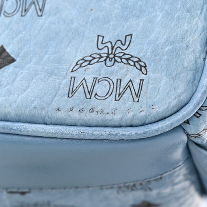 MCM Visetos Side Stud Mini Stark Backpack Blue 25 of 28