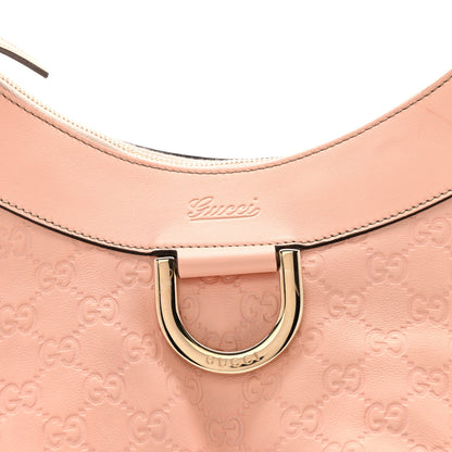 Gucci Guccissima Large D Gold Hobo Pink 8 of 17