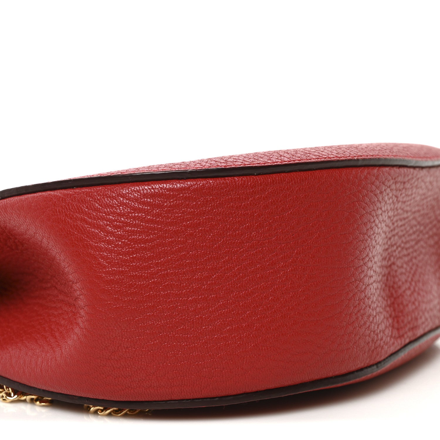 Chloe Grained Lambskin Drew Shoulder Bag Plaid Red 8 of 9