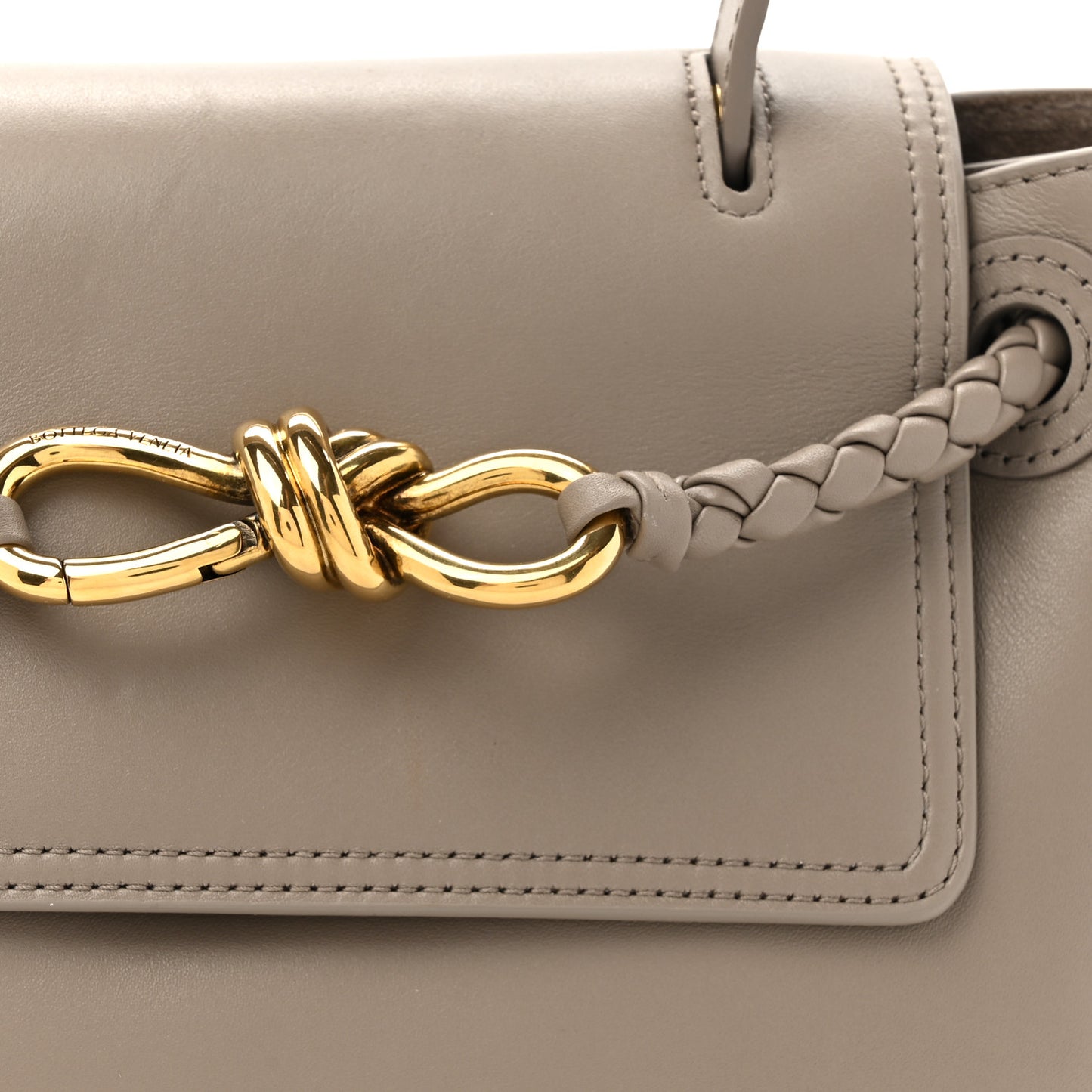 Silky Calfskin Small Ciao Ciao Limestone