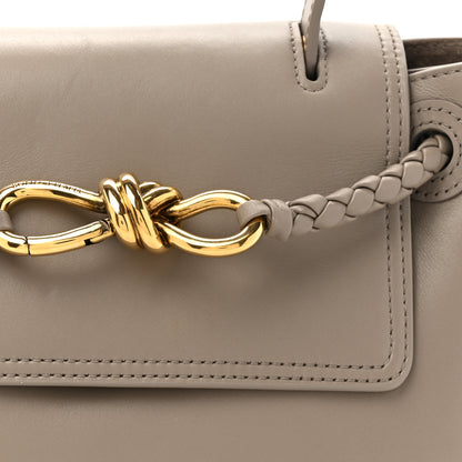 Bottega Veneta Silky Calfskin Small Ciao Ciao Limestone 8 of 10