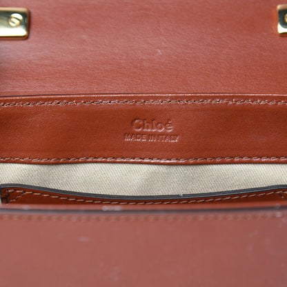 Chloe Shiny Calfskin Suede Mini C Bag Sepia Brown 6 of 10