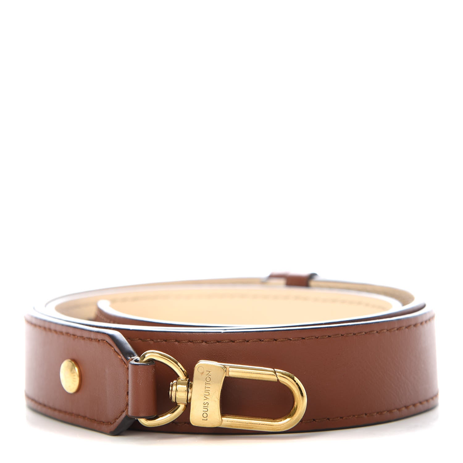 Louis Vuitton Calfskin Vaugirard Adjustable Shoulder Strap Brown 1 of 4