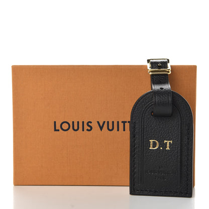 Louis Vuitton Taurillon Luggage Tag Black 4 of 4