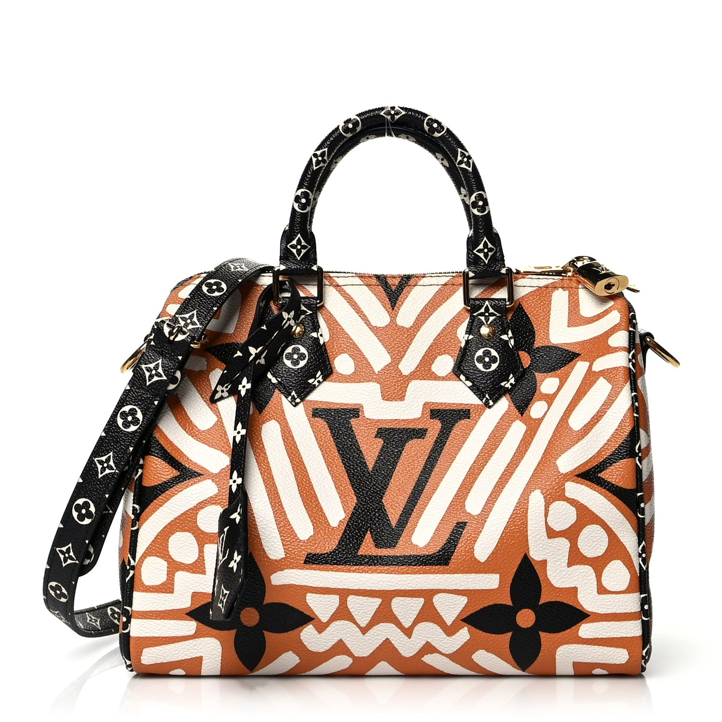 Monogram Giant Crafty Speedy Bandouliere 25 Creme Caramel