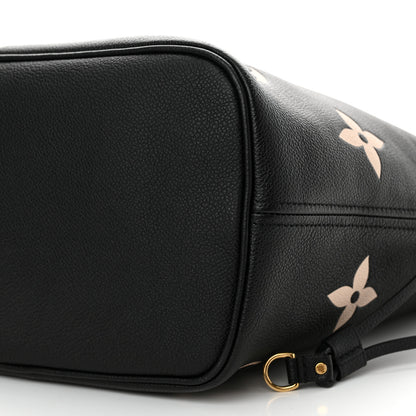 Louis Vuitton Empreinte Monogram Giant Neverfull MM Black Beige 10 of 10