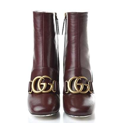Gucci Malaga Kid GG Victoire 95mm Ankle Boots 36 Vintage Bordeaux 2 of 8