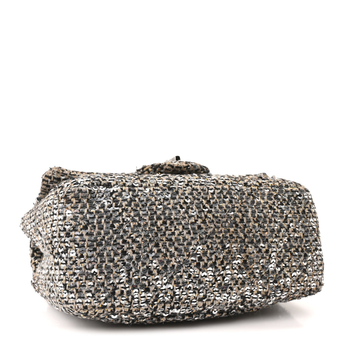 Chanel Tweed Sequin Mini Reissue Flap Grey Multicolor 4 of 10
