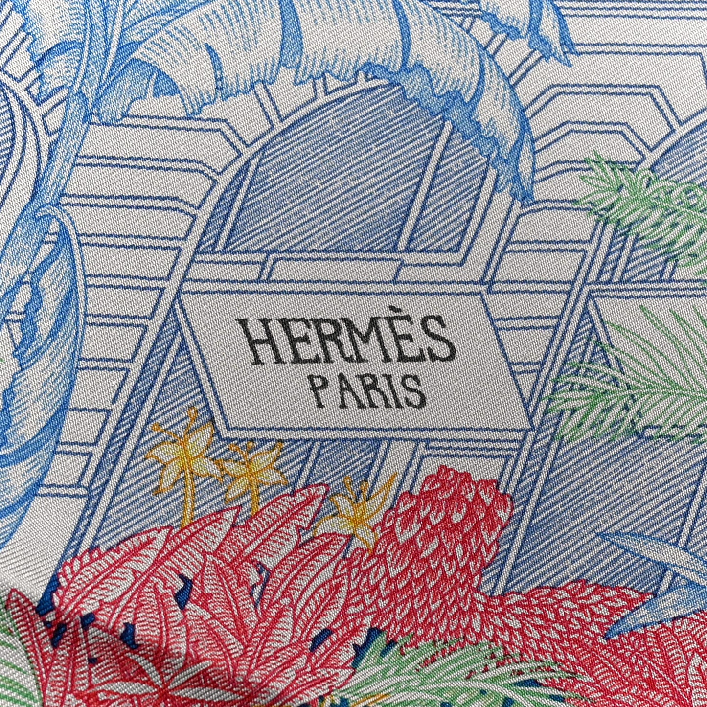 Silk Faubourg Tropical Scarf 90 Pierre Rose Multicolor
