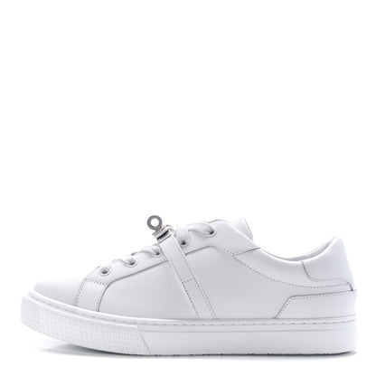 Hermes Calfskin Day Sneakers 37.5 White 1 of 8
