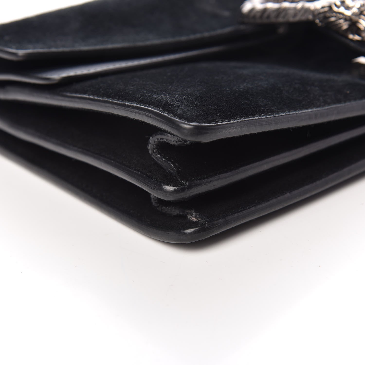 Gucci Suede Small Dionysus Shoulder Bag Black 8 of 9