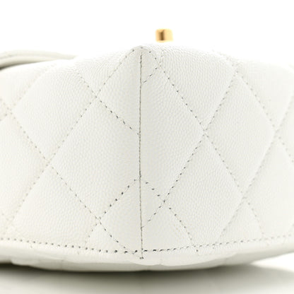 Chanel Caviar Quilted Handy Box Vanity Case White 9 of 12
