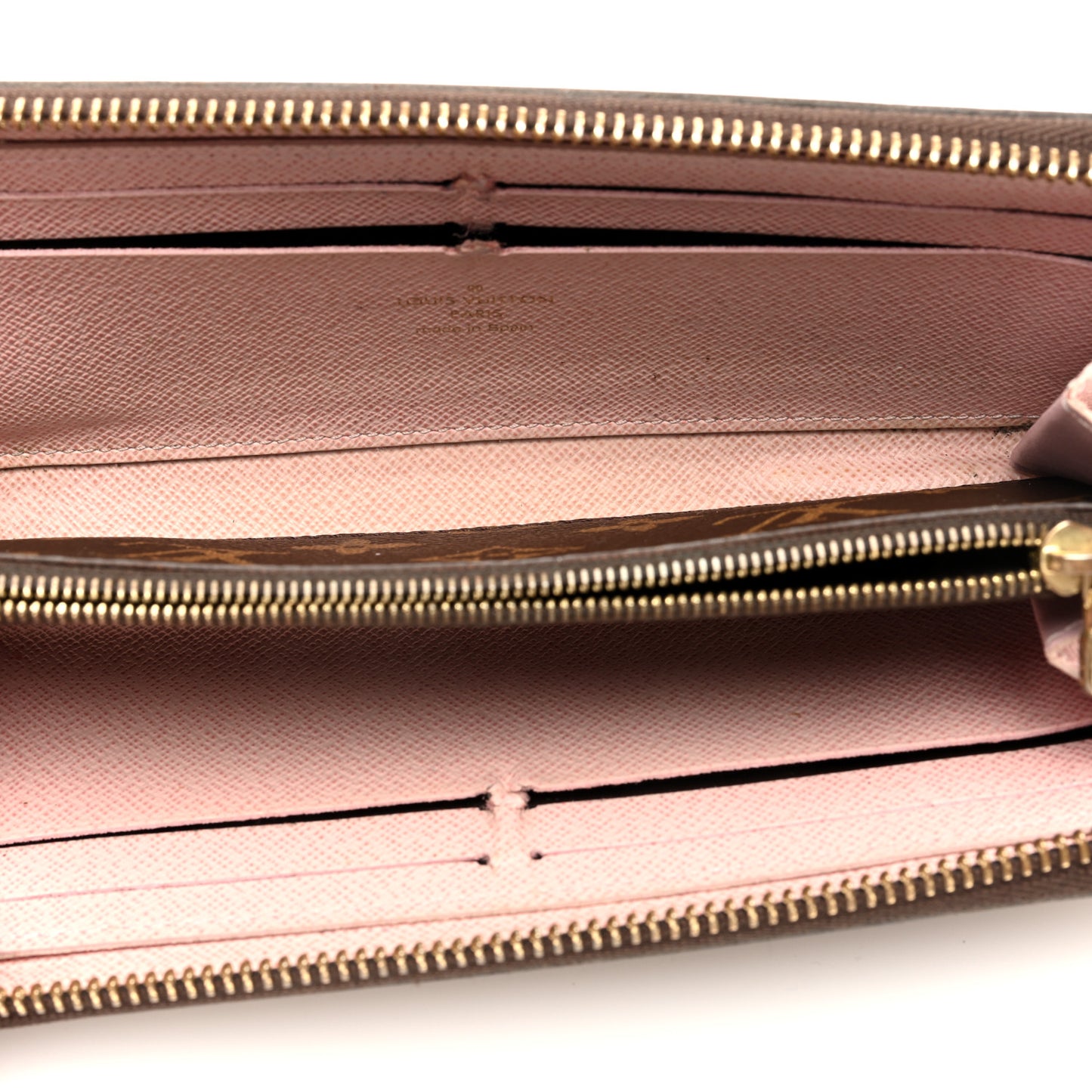 Monogram Clemence Wallet Rose Ballerine
