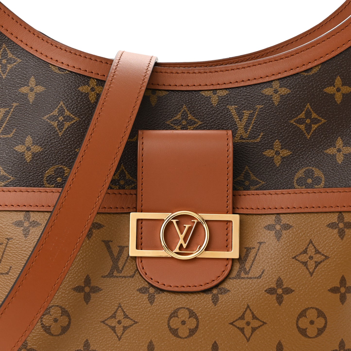 Reverse Monogram Dauphine Hobo MM