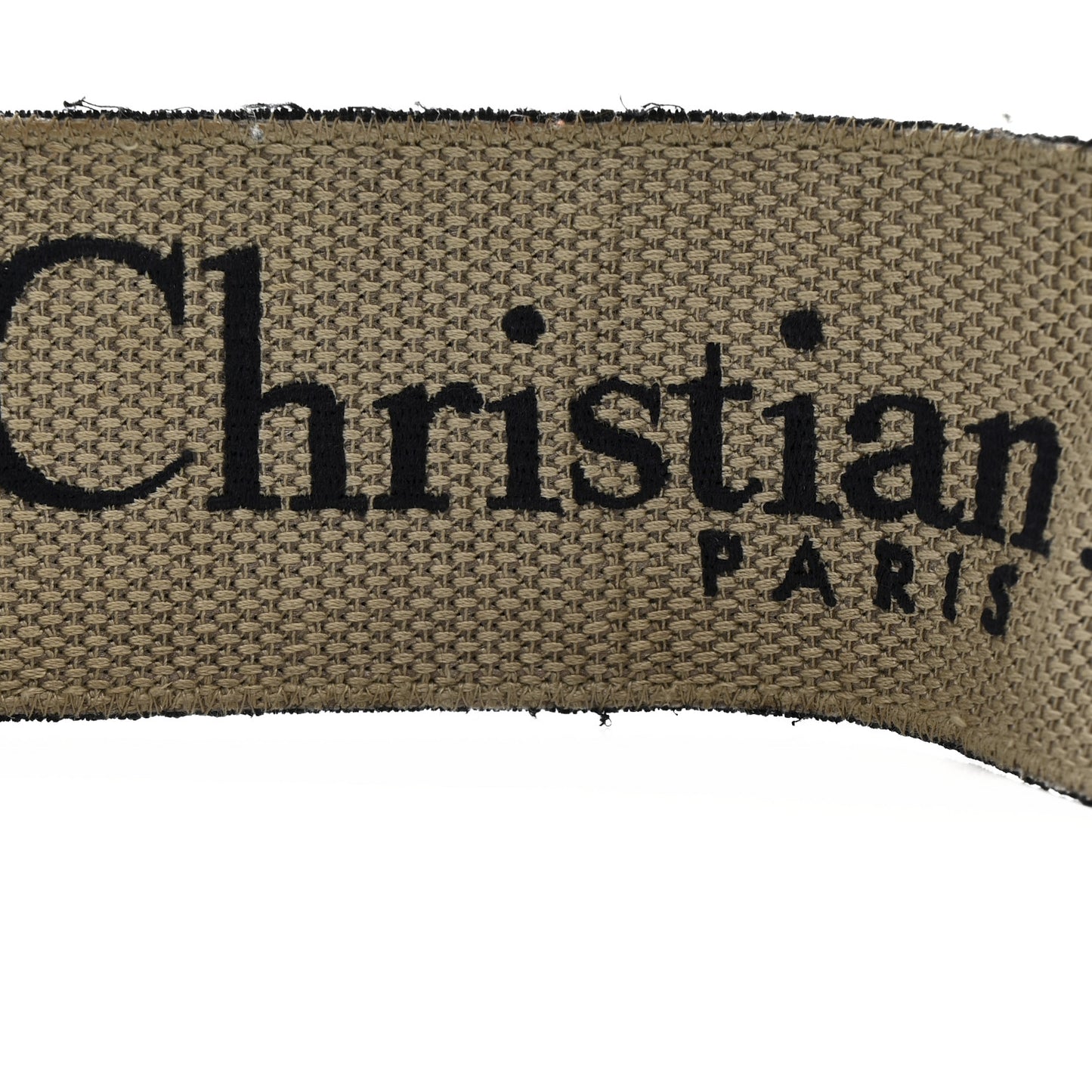 Canvas Embroidered Shoulder Strap Blue