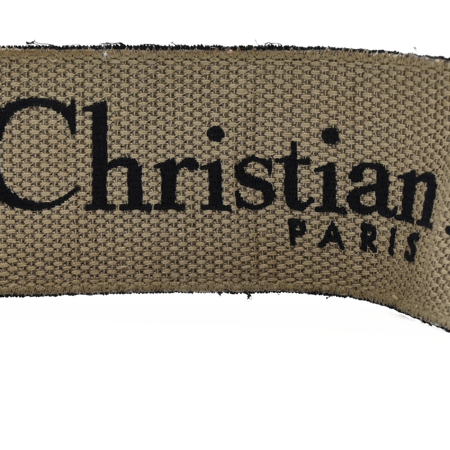 Christian Dior Canvas Embroidered Shoulder Strap Blue 4 of 7