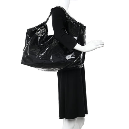 Chanel Vinyl XL Coco Cabas Black 2 of 14