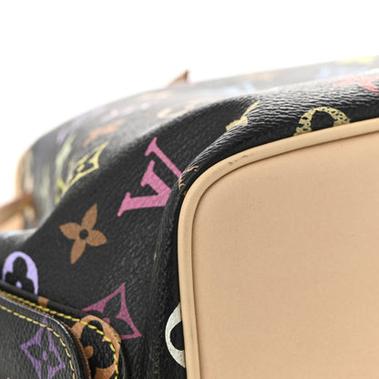 Louis Vuitton Monogram Multicolor Petit Noe Black 10 of 10