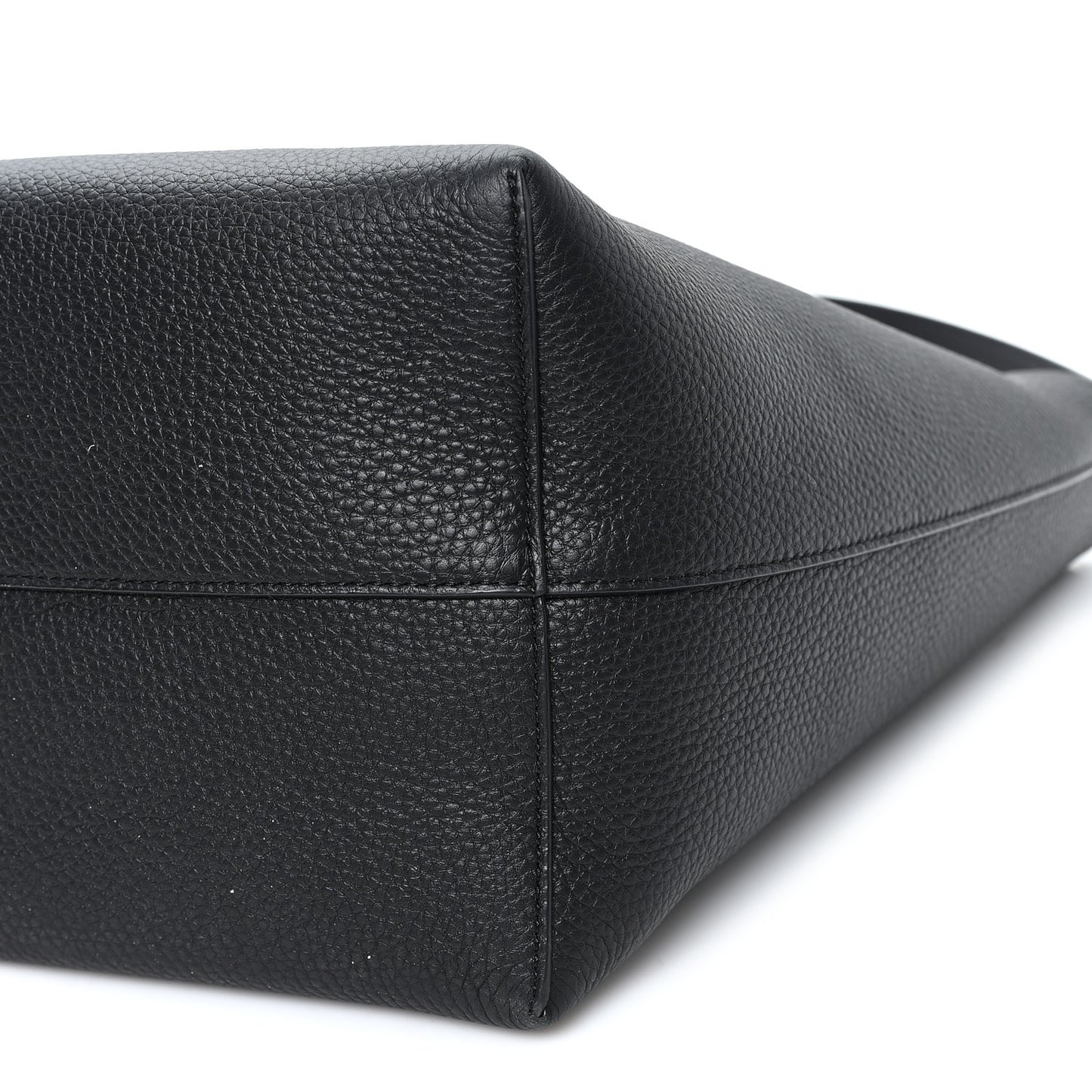 Grained Calfskin Medium N/S Park Tote Black