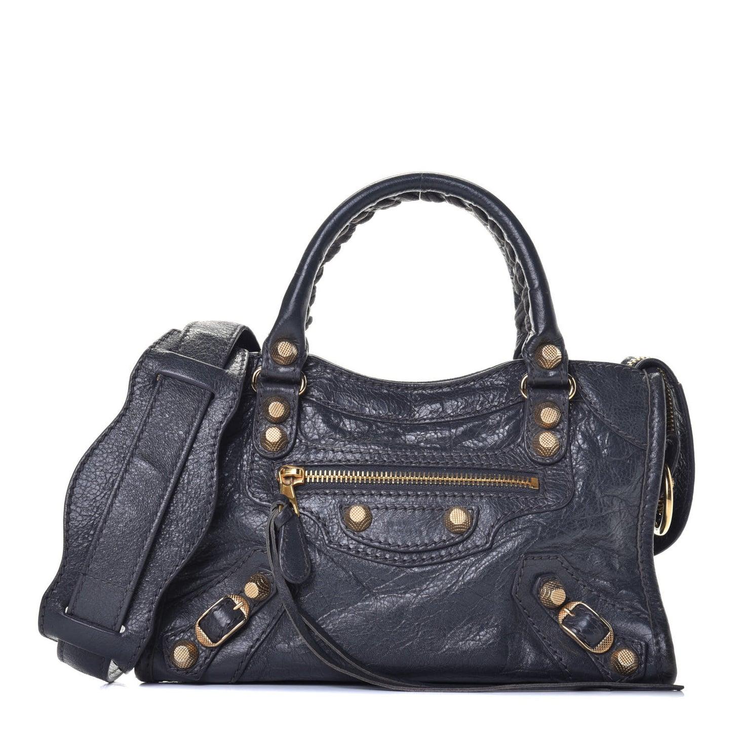 Agneau Giant 12 Gold Hardware Mini City Gris Fossile