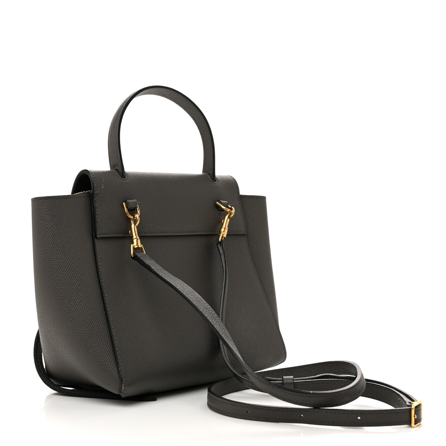 Celine Grained Calfskin Nano Belt Bag Grey 4 of 25