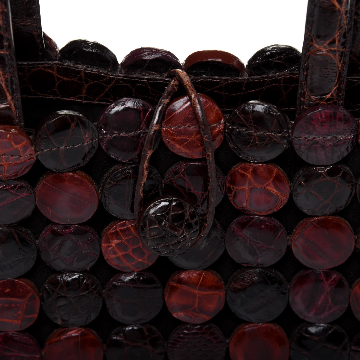 Nancy Gonzalez Crocodile Mini Button Tote Brown 12 of 13