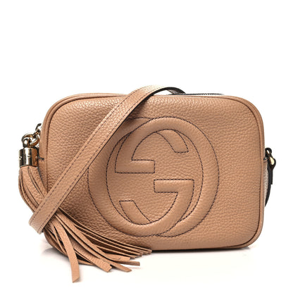 Gucci Pebbled Calfskin Small Soho Disco Bag Camelia 1 of 16