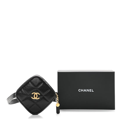Chanel Caviar Quilted Coin Purse Belt Bag Black 12 of 12