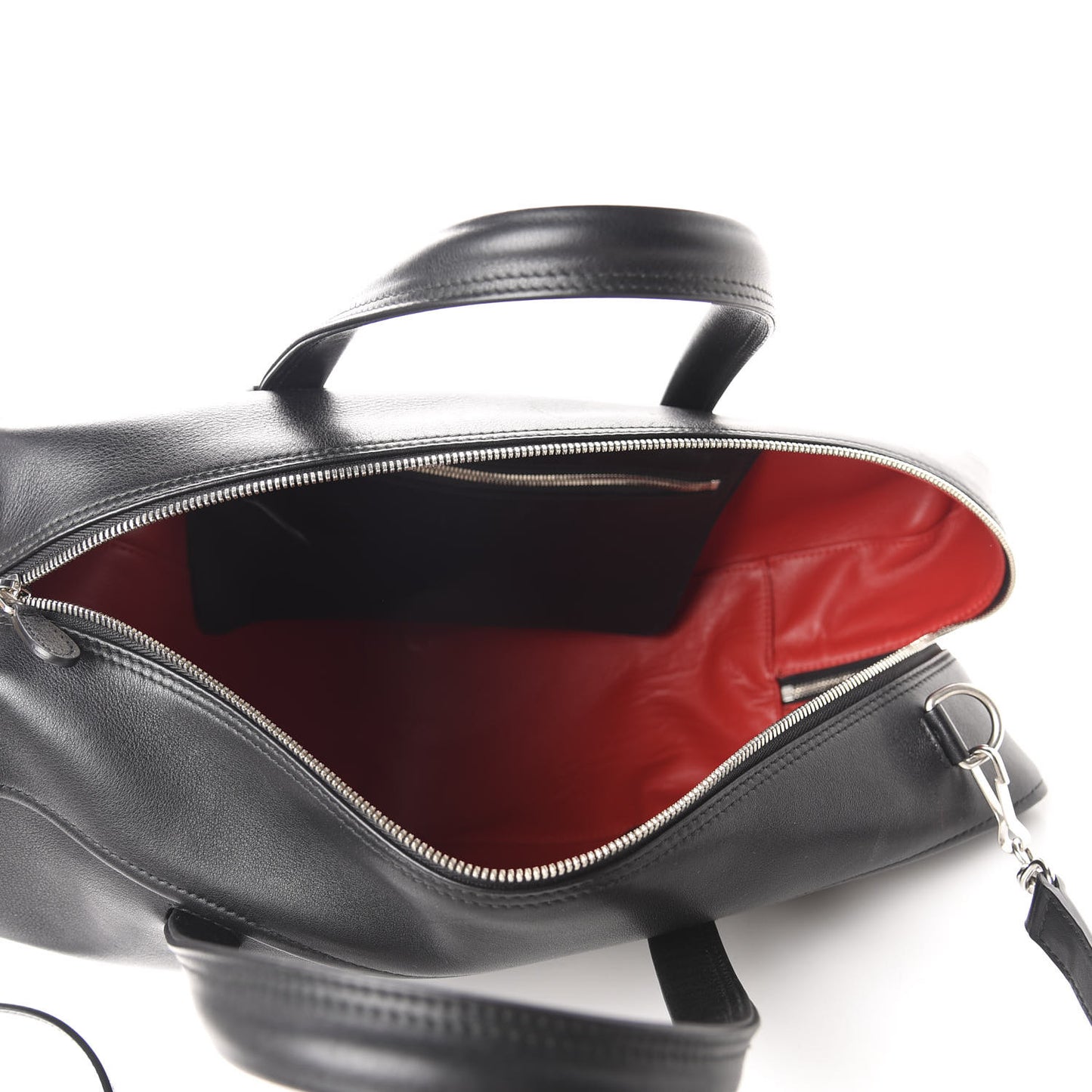 Calfskin M Triangle Duffle Black