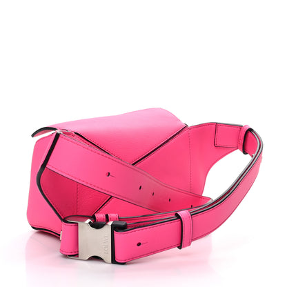 Loewe Calfskin Mini Puzzle Bumbag Neon Pink 3 of 12