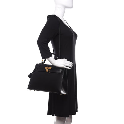 Hermes Box Kelly Sellier 32 Black 2 of 37