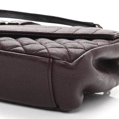 Saint Laurent Sheepskin Tri-Quilt Monogram Medium College Bag Bordeaux 11 of 14