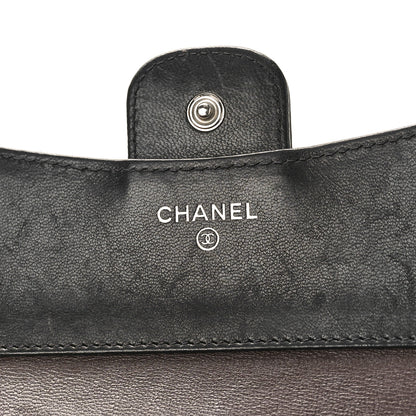 Chanel Lambskin Quilted Small Compact Wallet Black 6 of 11