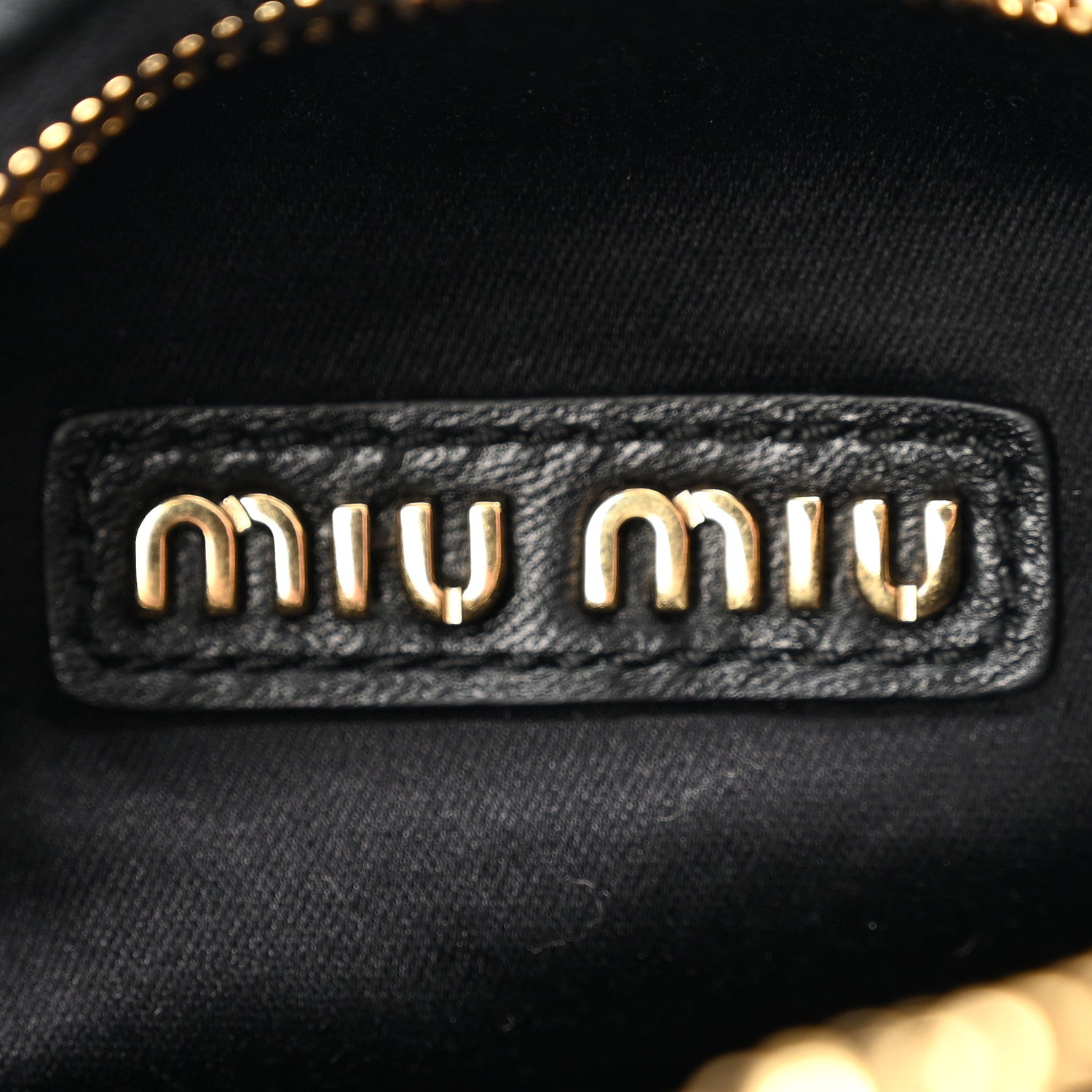 Miu Miu Nappa Matelasse Mini Wander Hobo Black 6 of 9