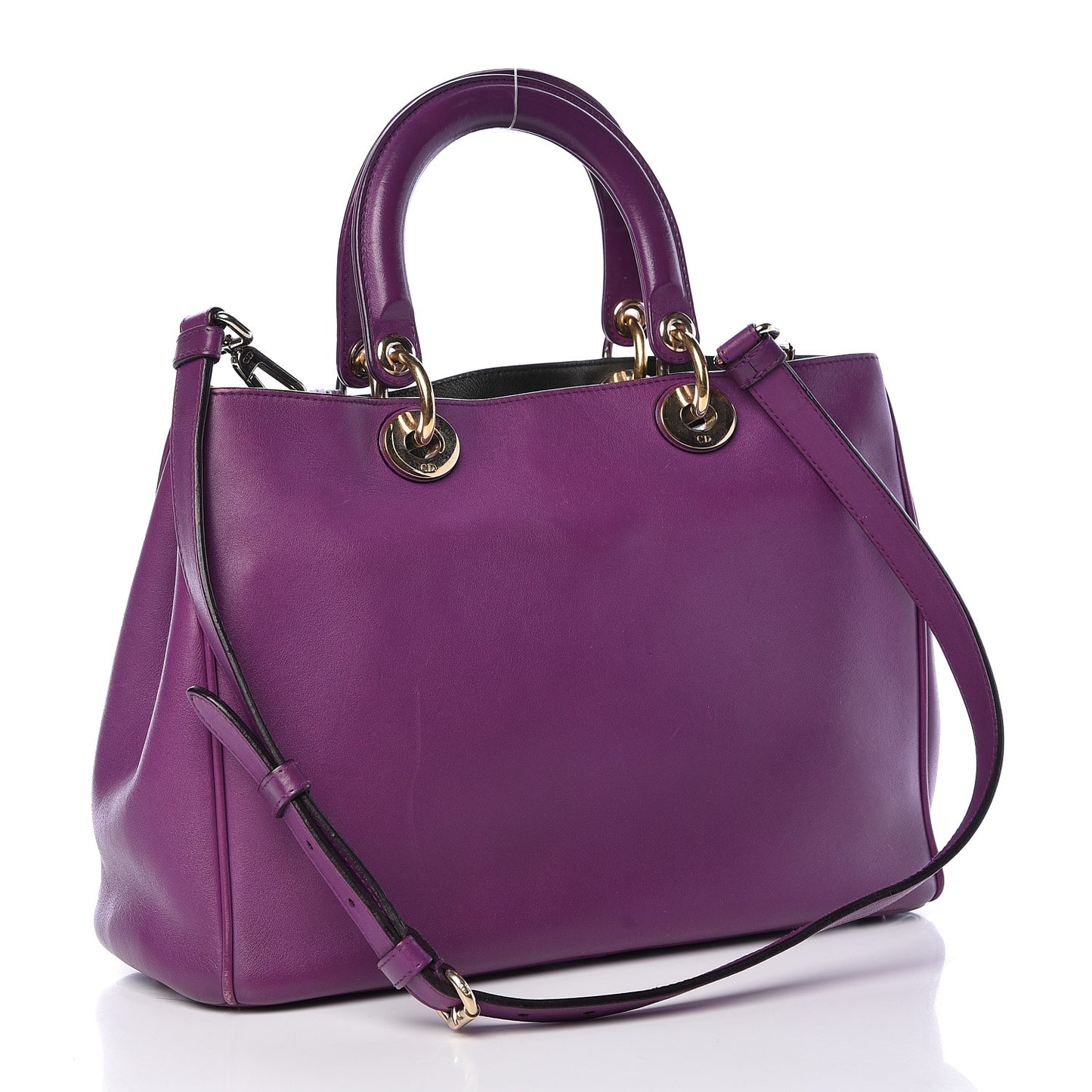 Smooth Calfskin Medium Diorissimo Tote Purple