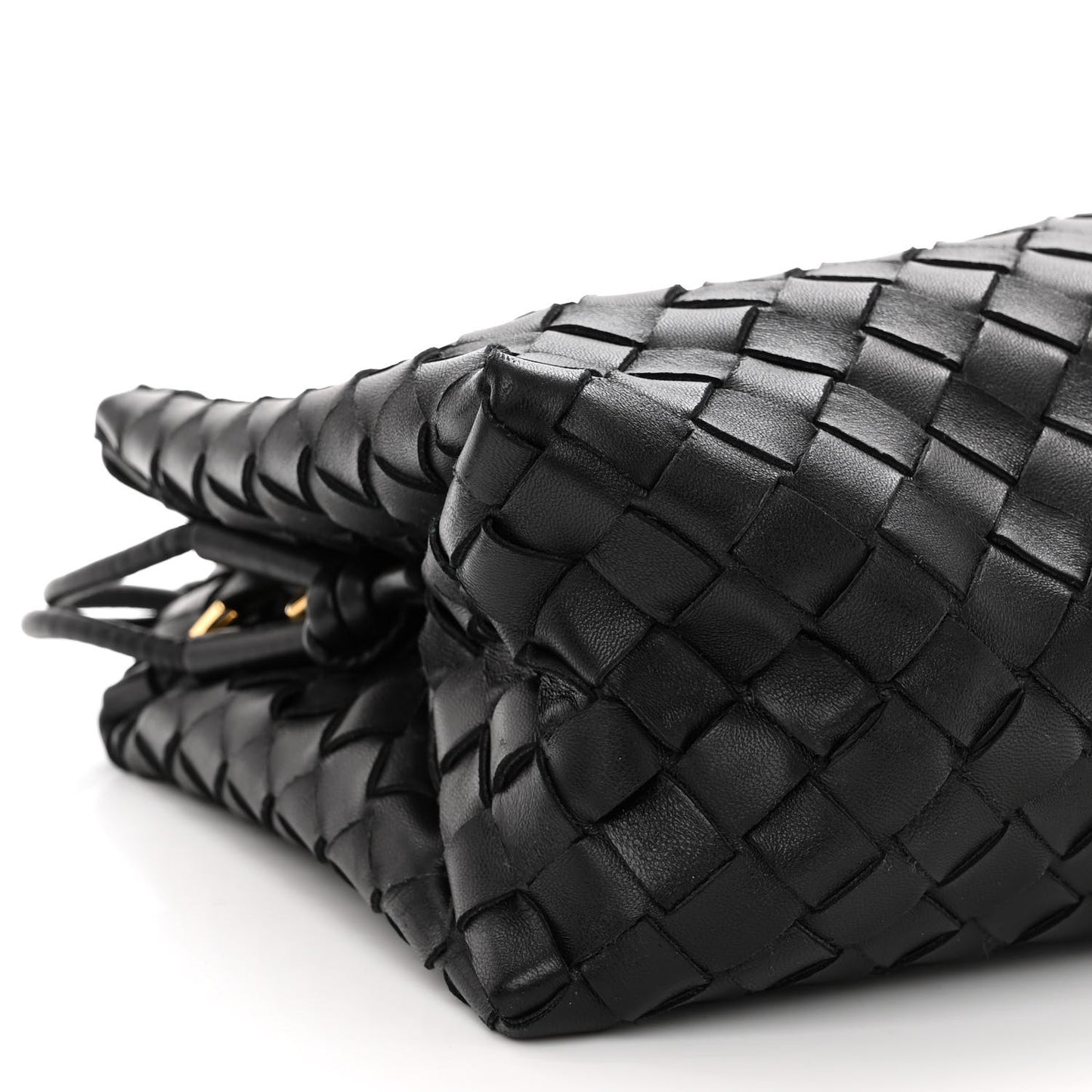 Nappa Intrecciato Medium Loop Camera Bag Black