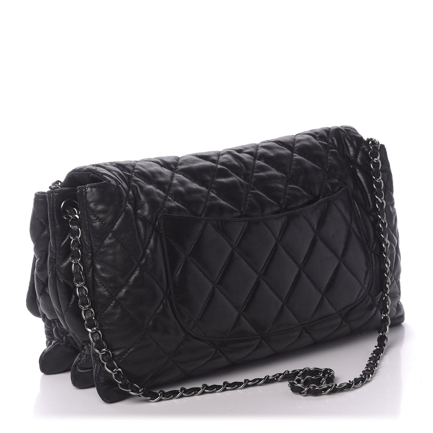 Lambskin Quilted Maxi Chanel 3 Flap Black