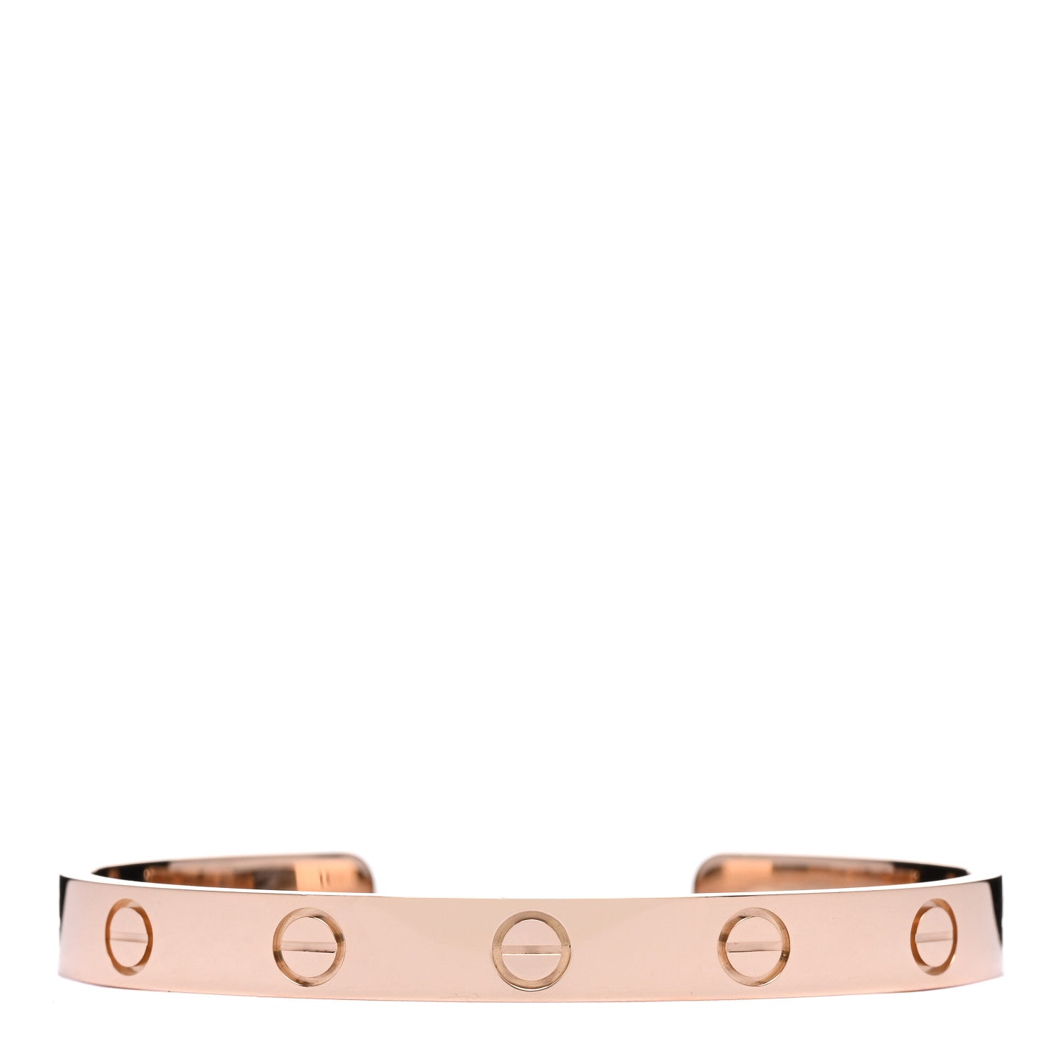 Cartier 18K Pink Gold LOVE Cuff Bracelet 16 1 of 3