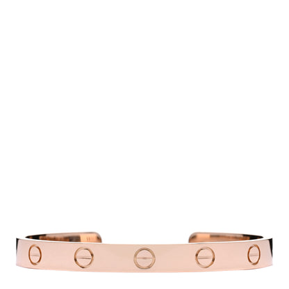 Cartier 18K Pink Gold LOVE Cuff Bracelet 16 1 of 3