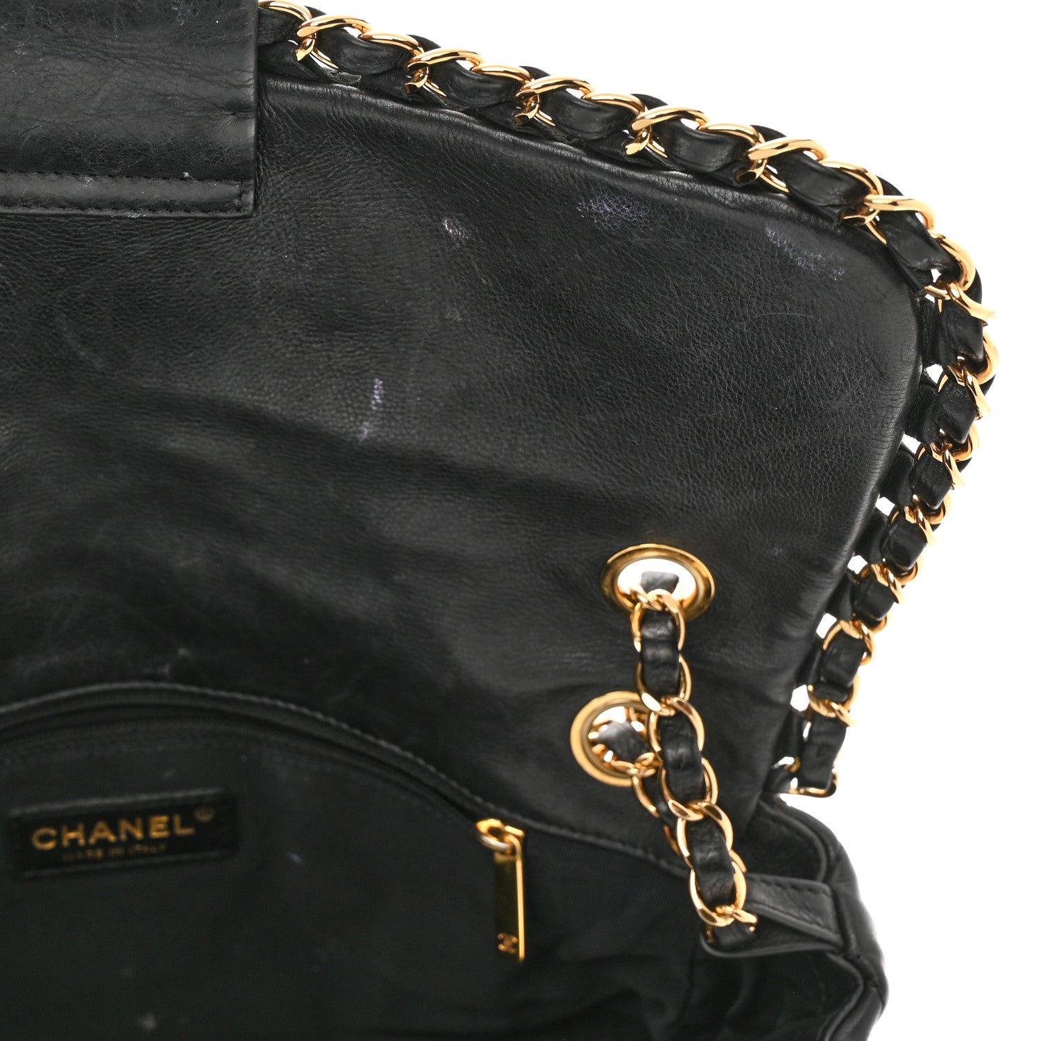 Chanel Calfskin Quilted Medium Chain Me Flap Black 12 of 14