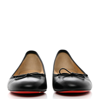 Christian Louboutin Shiny Nappa La Massine Flats 38 Black 2 of 18
